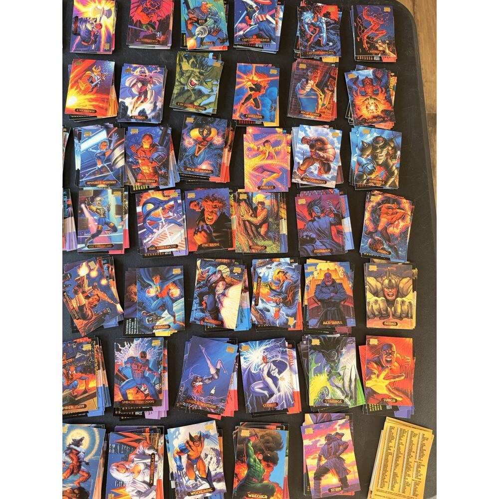 1994 Marvel Masterpieces - Complete 140 Card Base Set - Picture 9 of 9